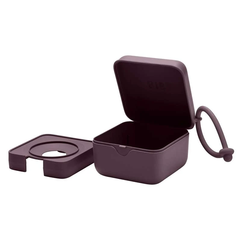 BIBS Accessories Pacifier Box - Sutteboks m. Plads til 3 Sutter - Plum