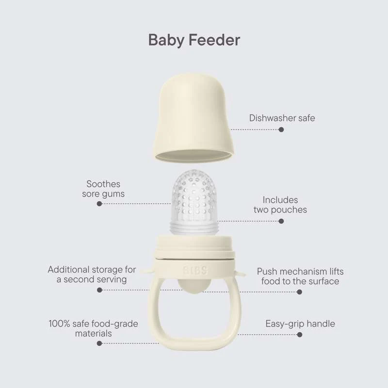 BIBS Večera - Baby Feeder Smagesut - Slonovač