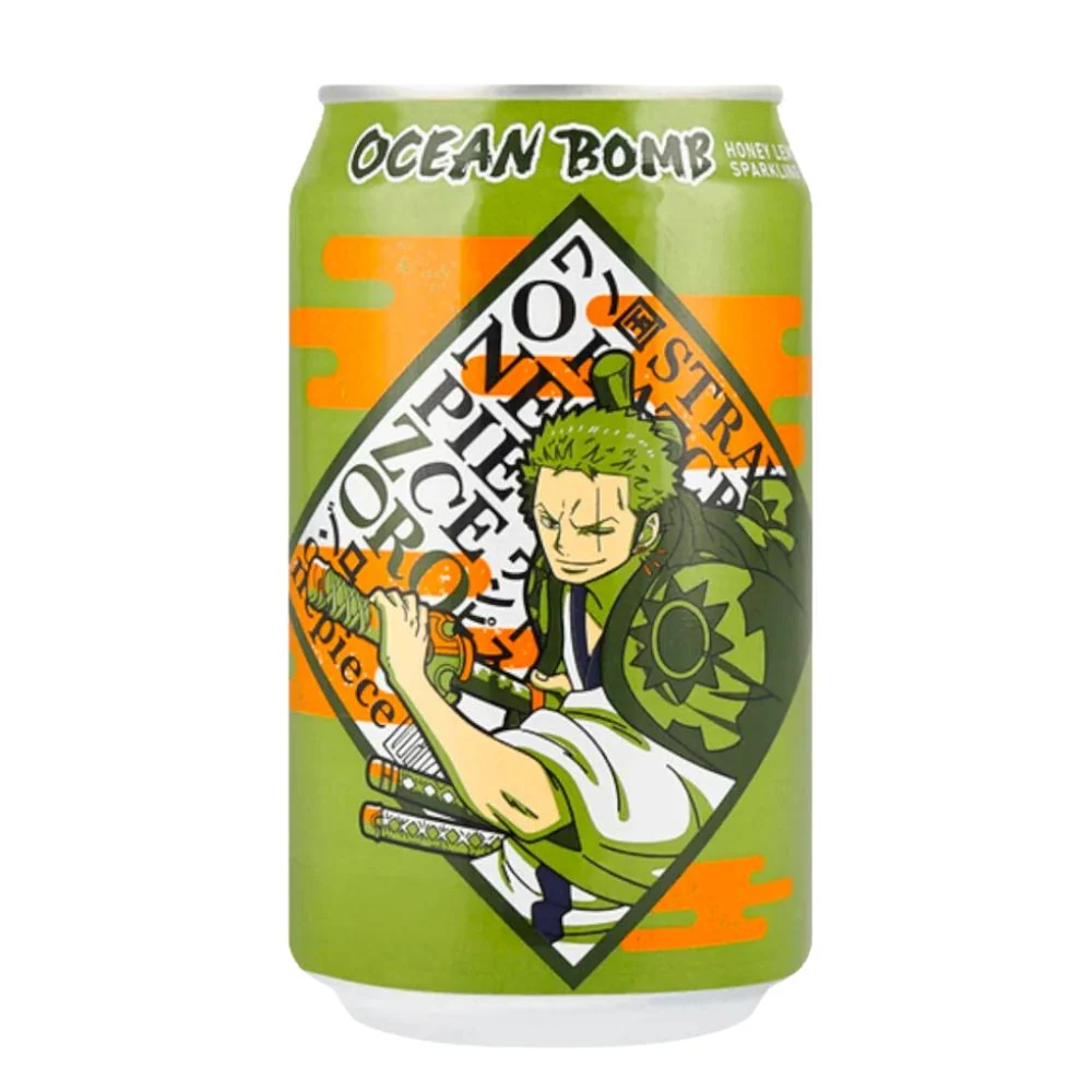 Ocean Bomb Zoro Limited Edition, gazirano piće s okusom limuna i meda od 330ml