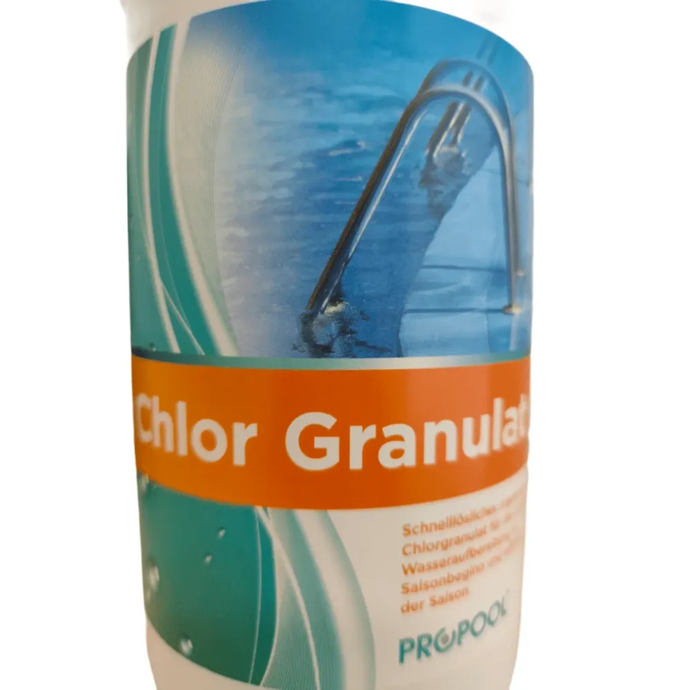 Granule klora 1 kg - učinkovita dezinfekcija vode Njega bazenske vode