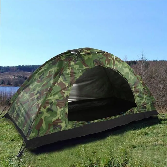 Sator za kampovanje 2 osobe vodootporan maskirni