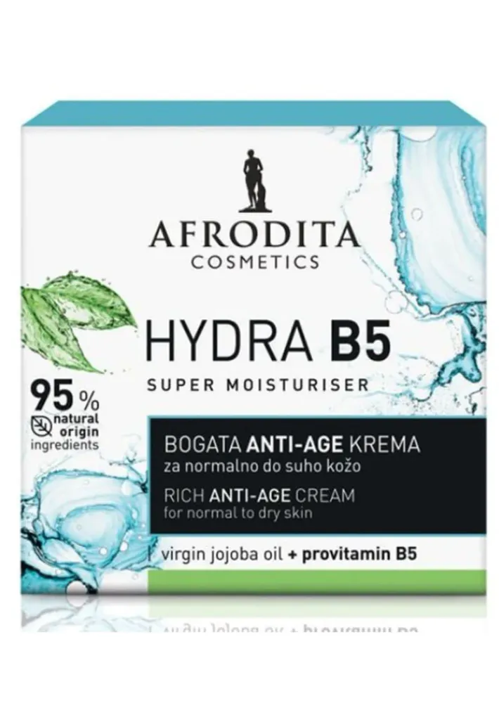 Afrodita cosmetics HYDRA B5 RICH anti-aging face cream 50ml (normal to dry skin)