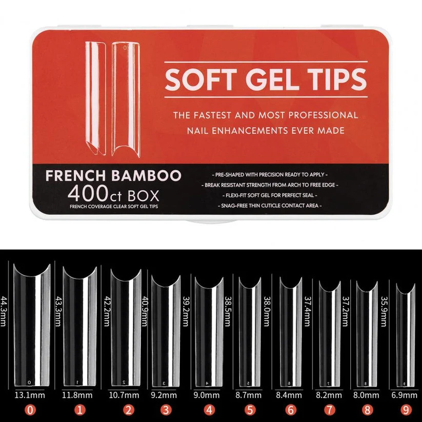 Aplikatori za veštačke nokte-French soft gel tips