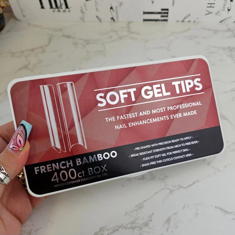 Aplikatori za veštačke nokte-French soft gel tips