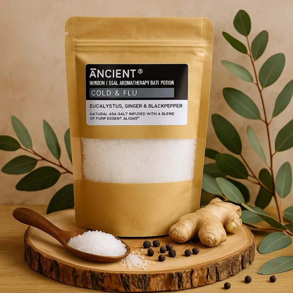 Aromaterapijske kupke soli – Eukaliptus za prehladu i gripu 350g