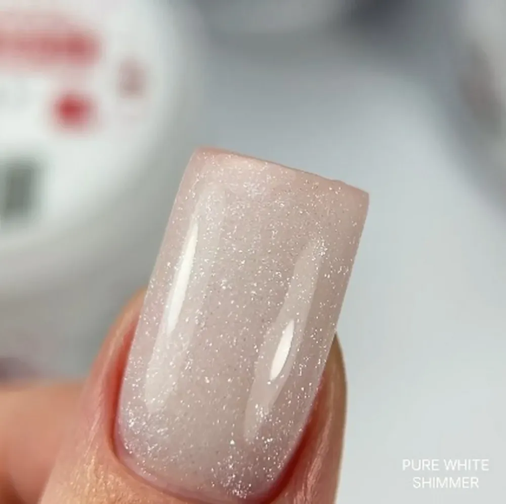 Builder gel Strong Pure White shimmer 30ml Atica