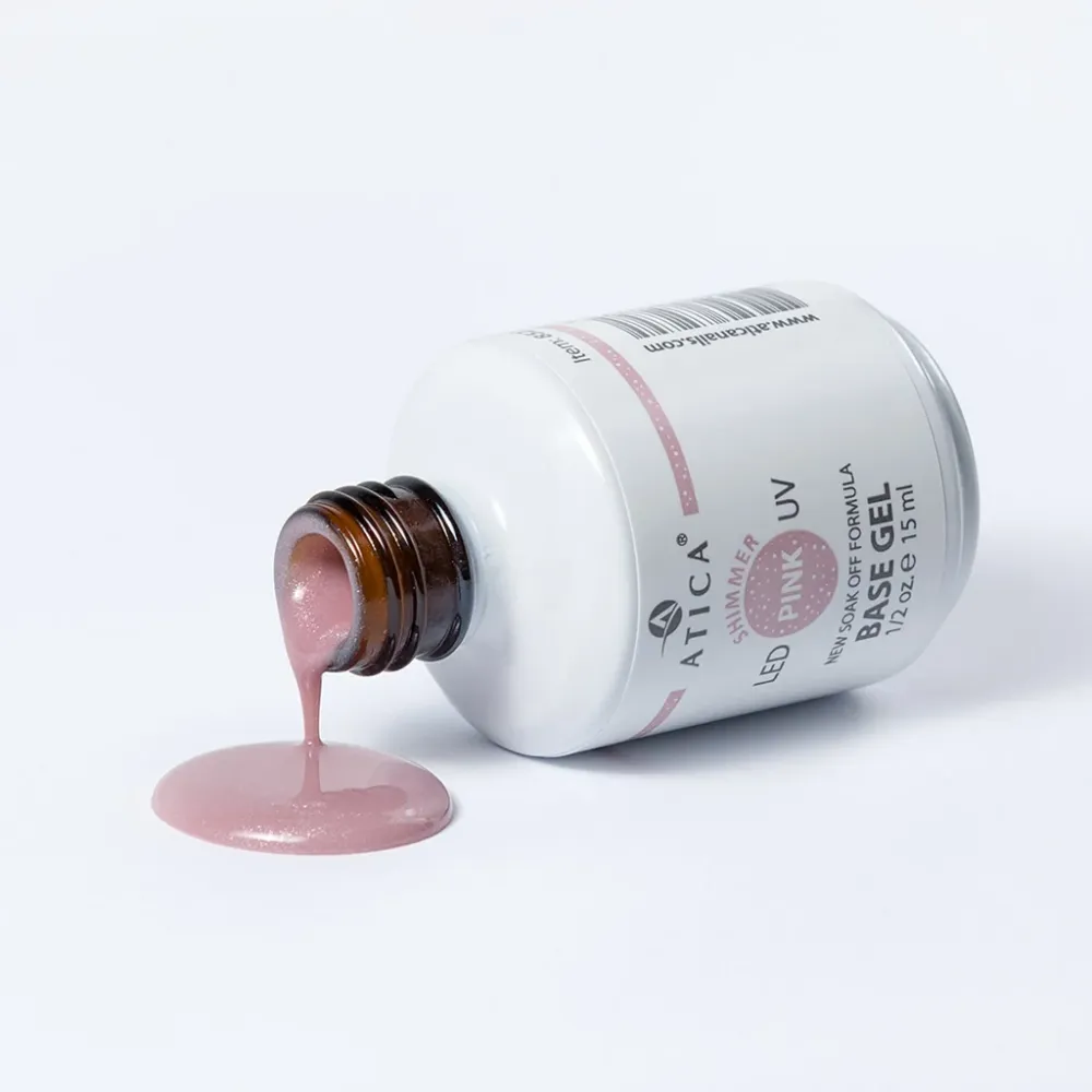 Kamuflažna baza Pink Shimmer 30 ml Atica