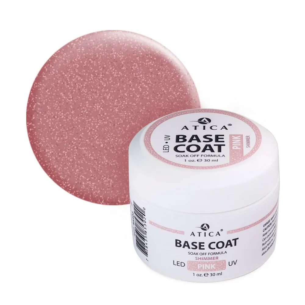 Kamuflažna baza Pink Shimmer 30 ml Atica