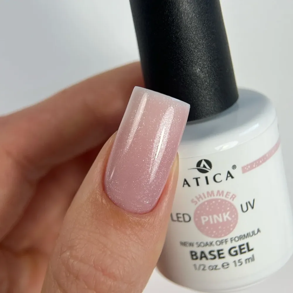 Kamuflažna baza Pink Shimmer 15 ml Atica