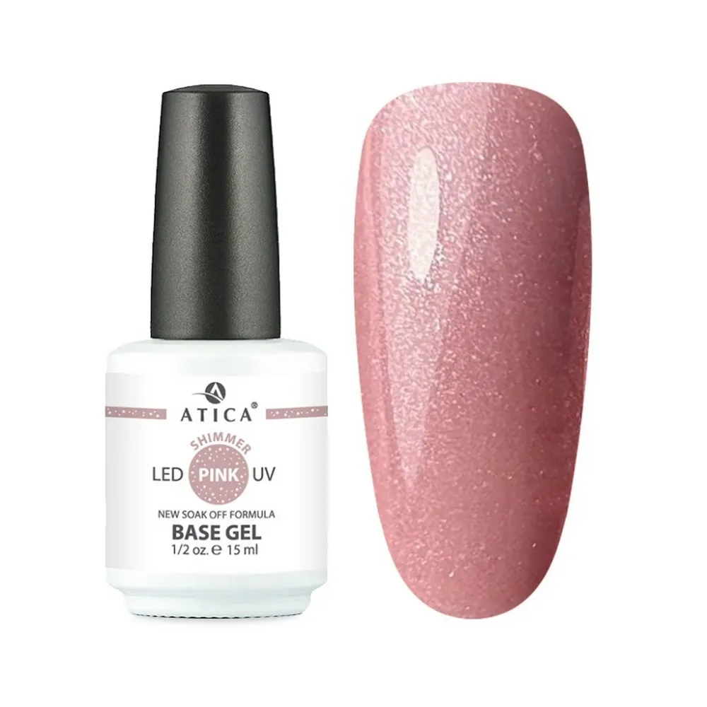 Kamuflažna baza Pink Shimmer 15 ml Atica