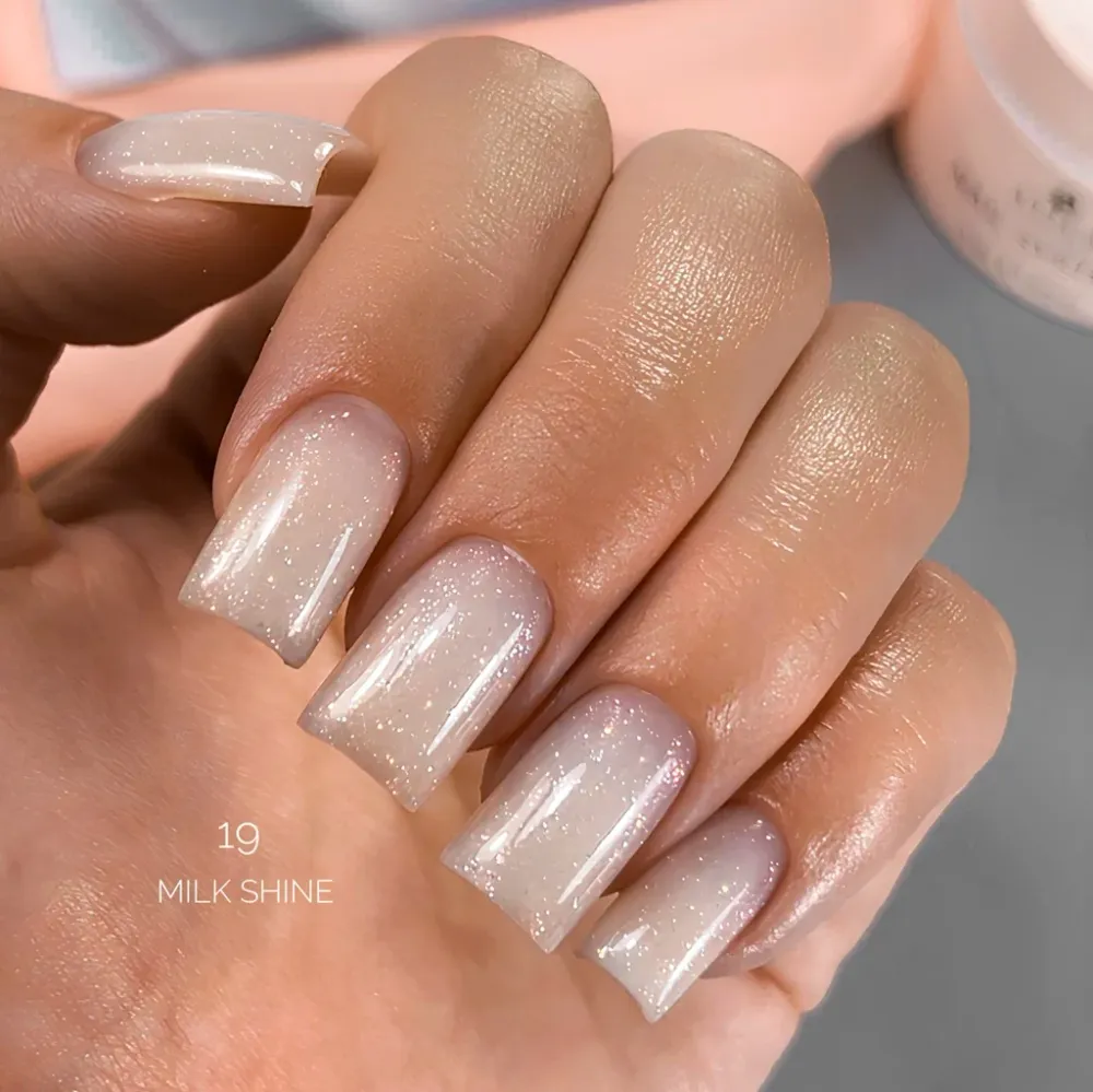 Skulpturalni gel eXel №19 - Milk Shine Shimmer 30 ml Atica