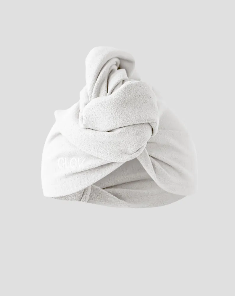 Bijeli turban za kosu koji skraćuje vrijeme sušenja, prikladan za sve tipove kose Hair Wrap Glov