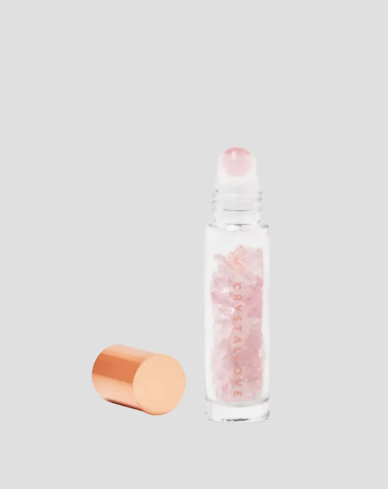 Bočica sa kristalima za ulje - Crystallove rose quartz