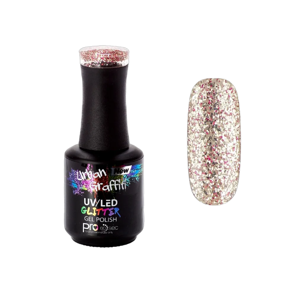 Cosmic Love - UGGP-A0916 Urban Graffiti zlatni i crveni sjajni gel lak 15ml