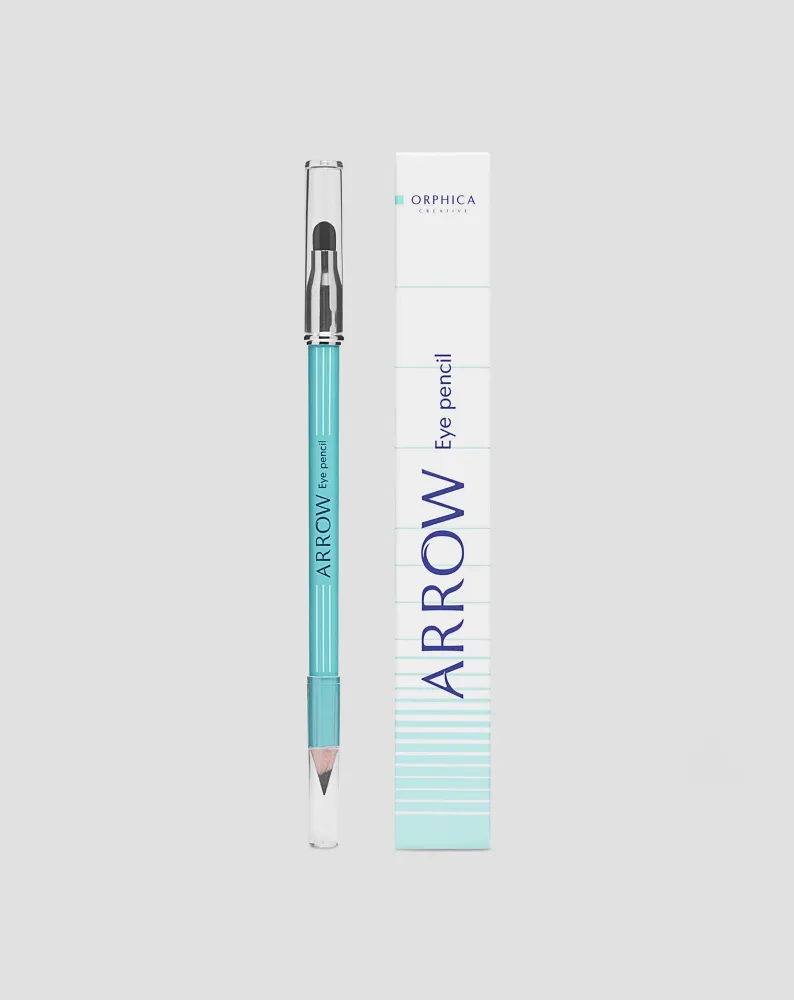 Crni krajon za oči s biljnim ekstraktima i gumicom Arrow Orphica