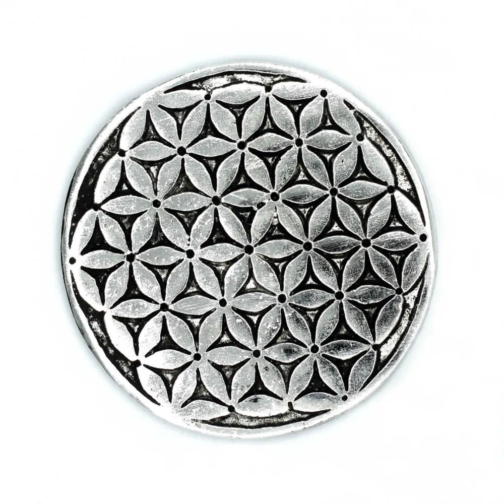 Držč tamjana Cvijet života aluminij 11cm