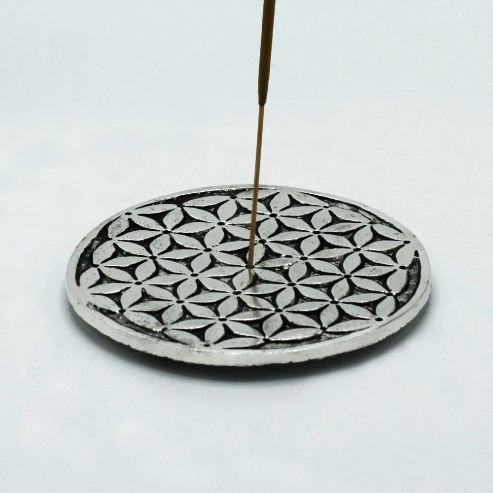 Držč tamjana Cvijet života aluminij 11cm