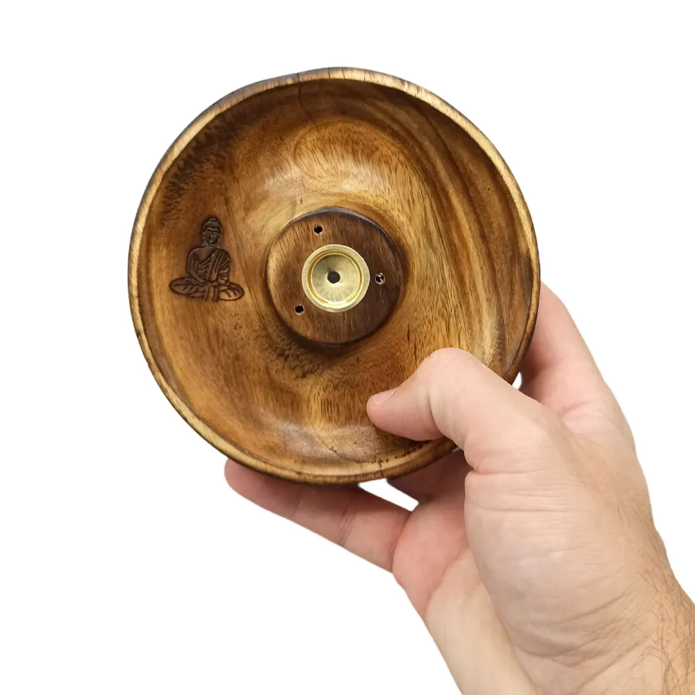 Držč tamjana disk štapići i stožci Buddha drveni