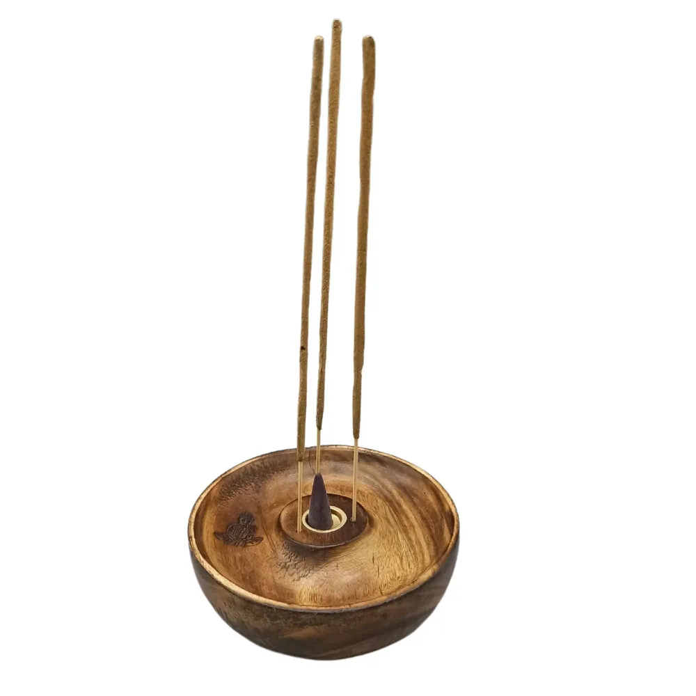 Držč tamjana disk štapići i stožci Buddha drveni