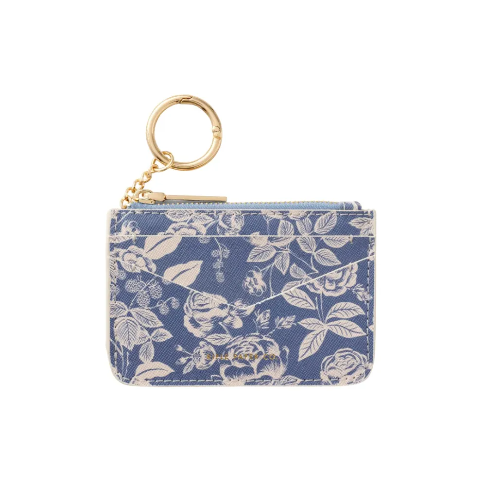 English Rose Key Ring Card Case