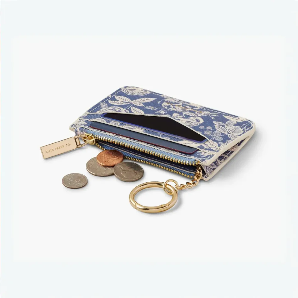 English Rose Key Ring Card Case