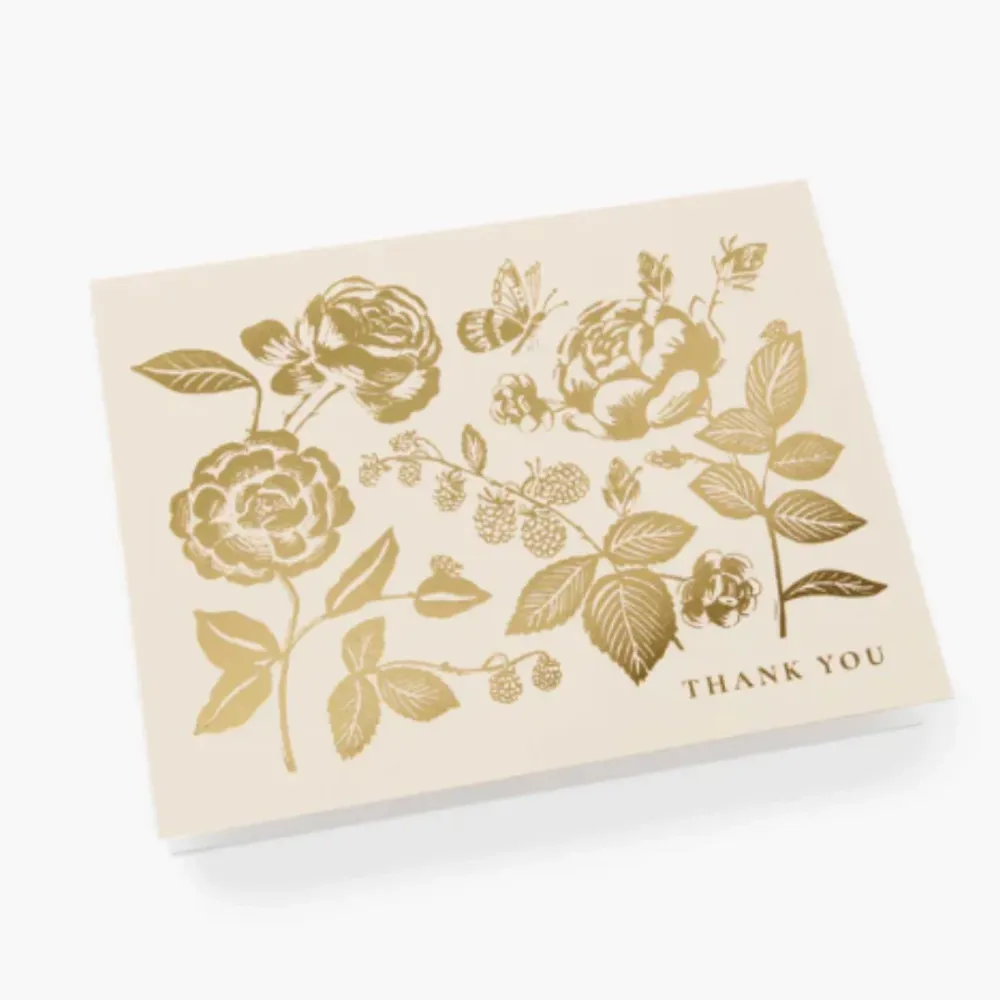English Rose Thank You Card