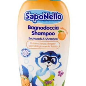Felce Azzurra Saponello Kids Body wash and Shampoo Apricot 400ml