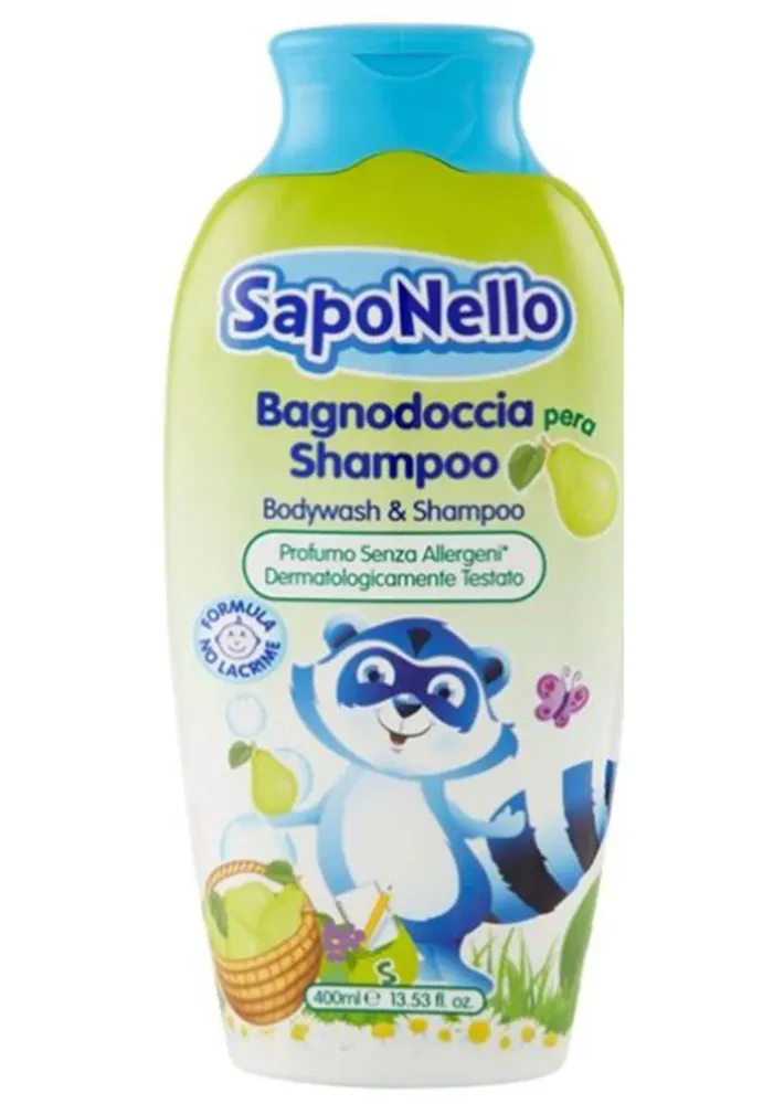 Felce Azzurra Saponello Kids Body wash and Shampoo Pear 400ml