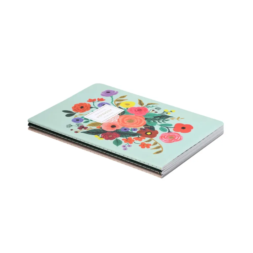Garden Party Stitched Notebook Set 3