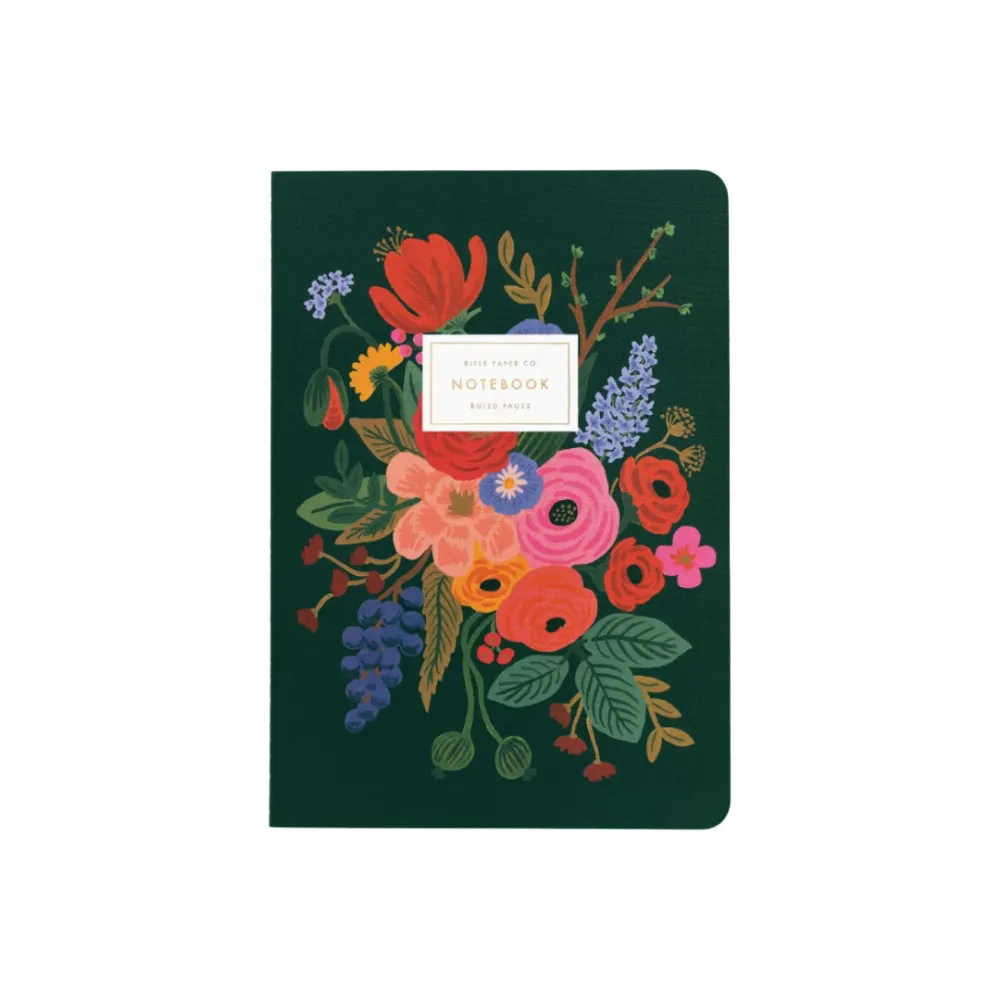 Garden Party Stitched Notebook Set 3