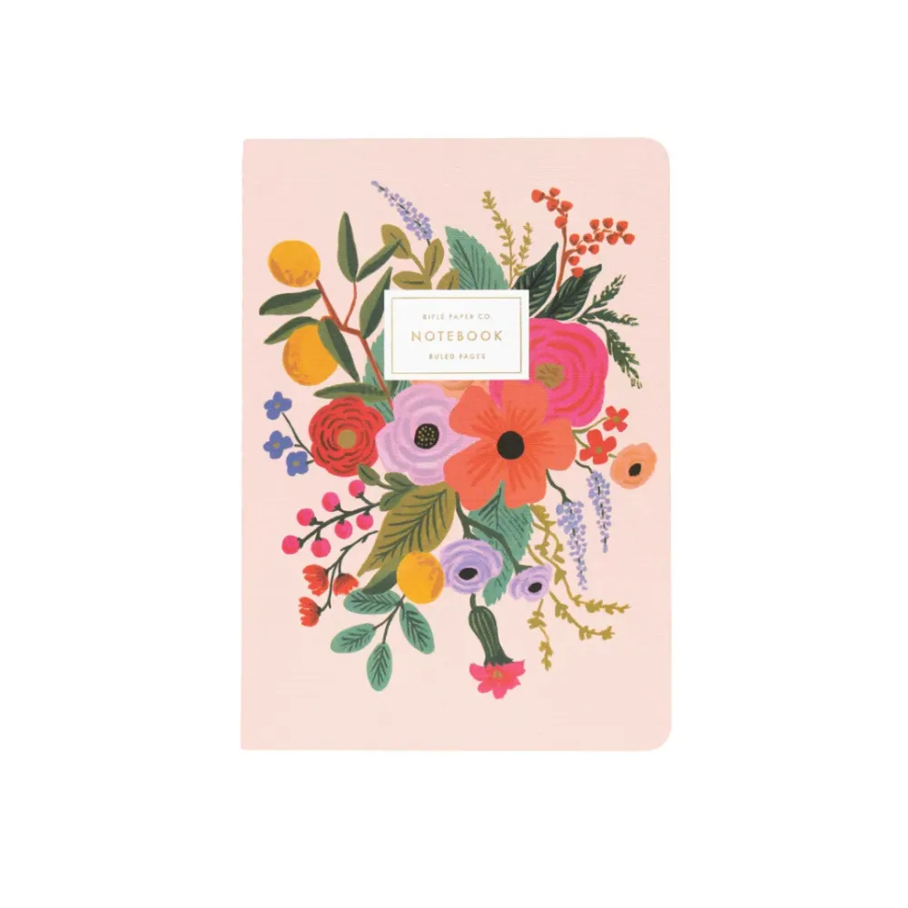 Garden Party Stitched Notebook Set 3