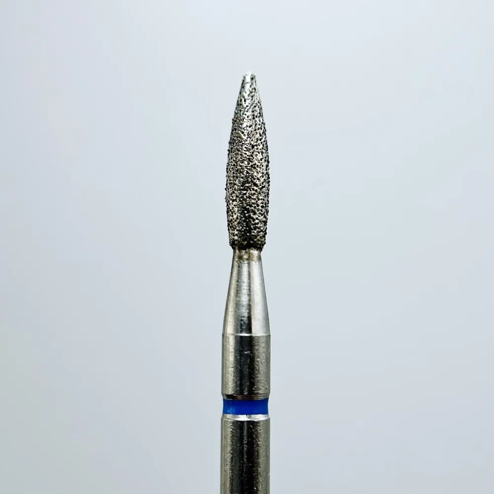 Dijamantna freza, Plamen šiljasti, 2.1*8.0 mm, Plava, Tajvan Global