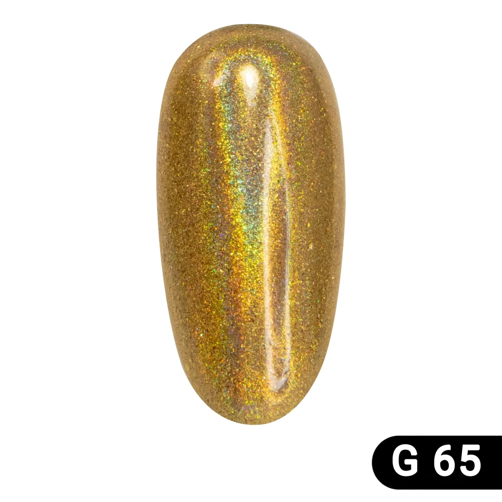 Holographic prah za nokte Gold Global