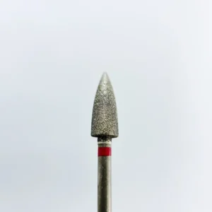 Dijamantna freza za pedikuru, “Bullet”, 4.7*12 mm, Crvena GOOD GIRL GEL
