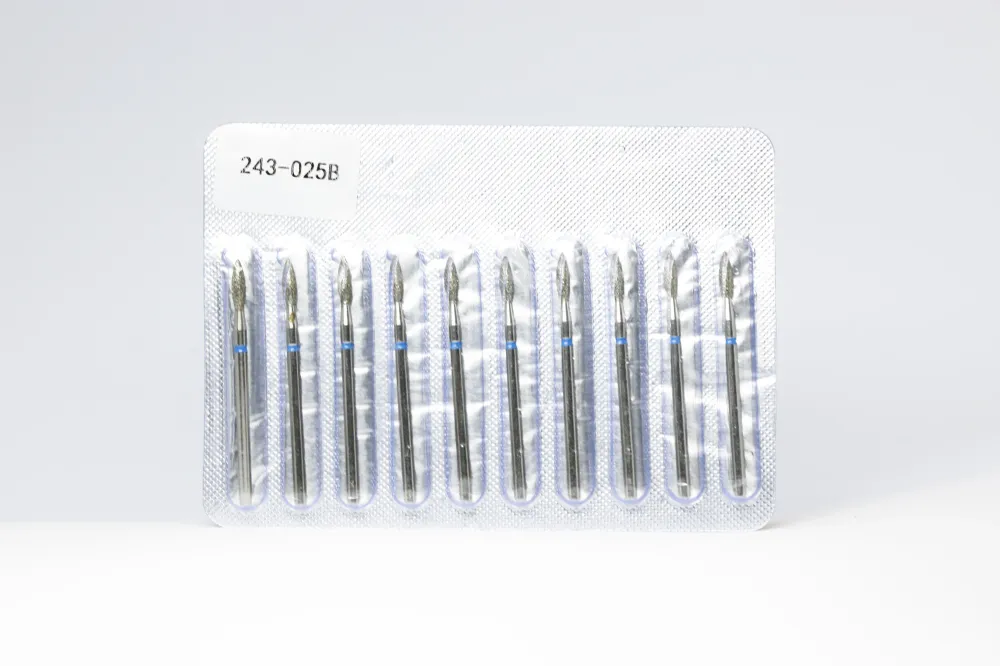 Dijamantna freza, Plamen šiljasti, 2.5*8.5 mm, Plava, Tajvan GOOD GIRL GEL