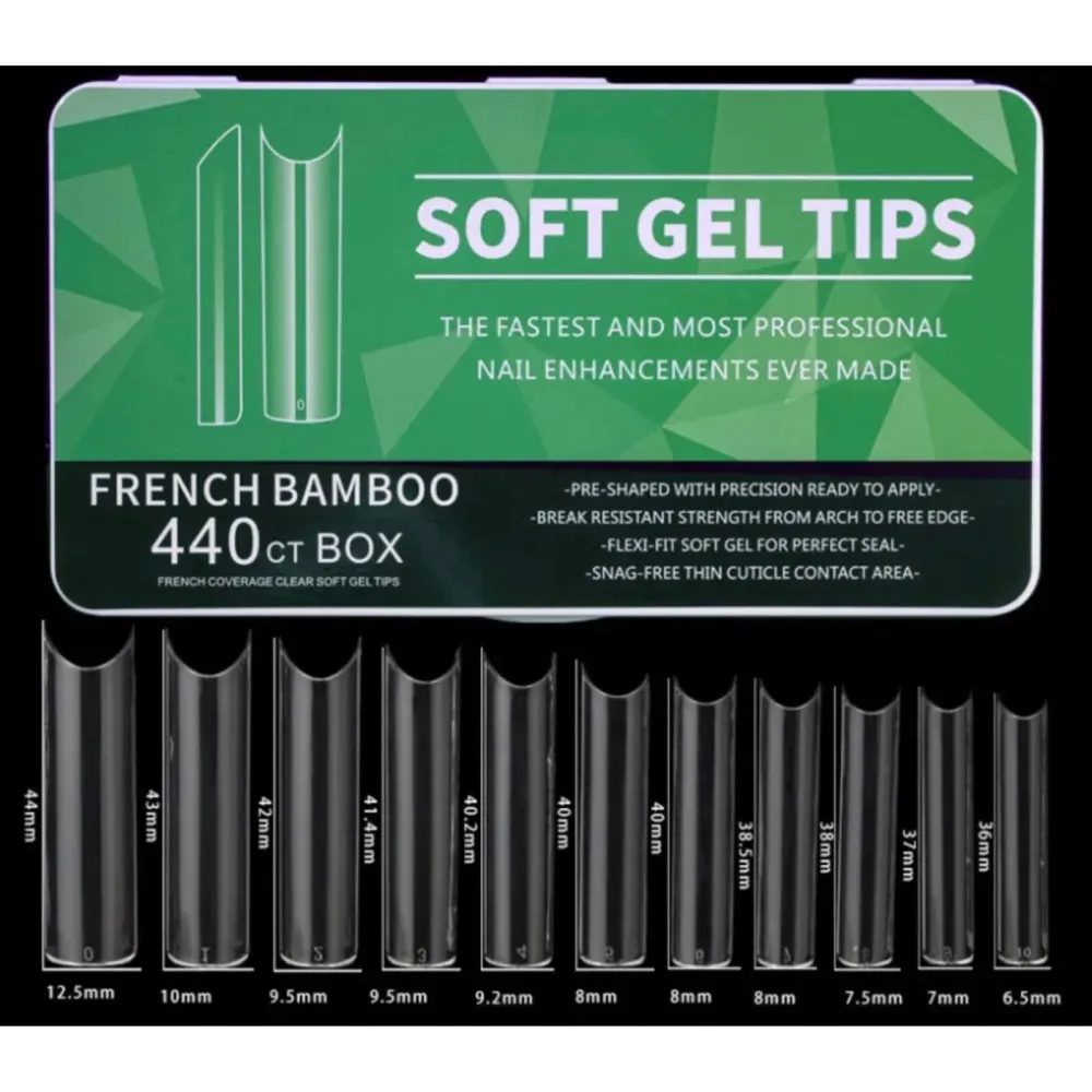Gel vrhovi polukruti French bamboo, 440 kom GOOD GIRL GEL