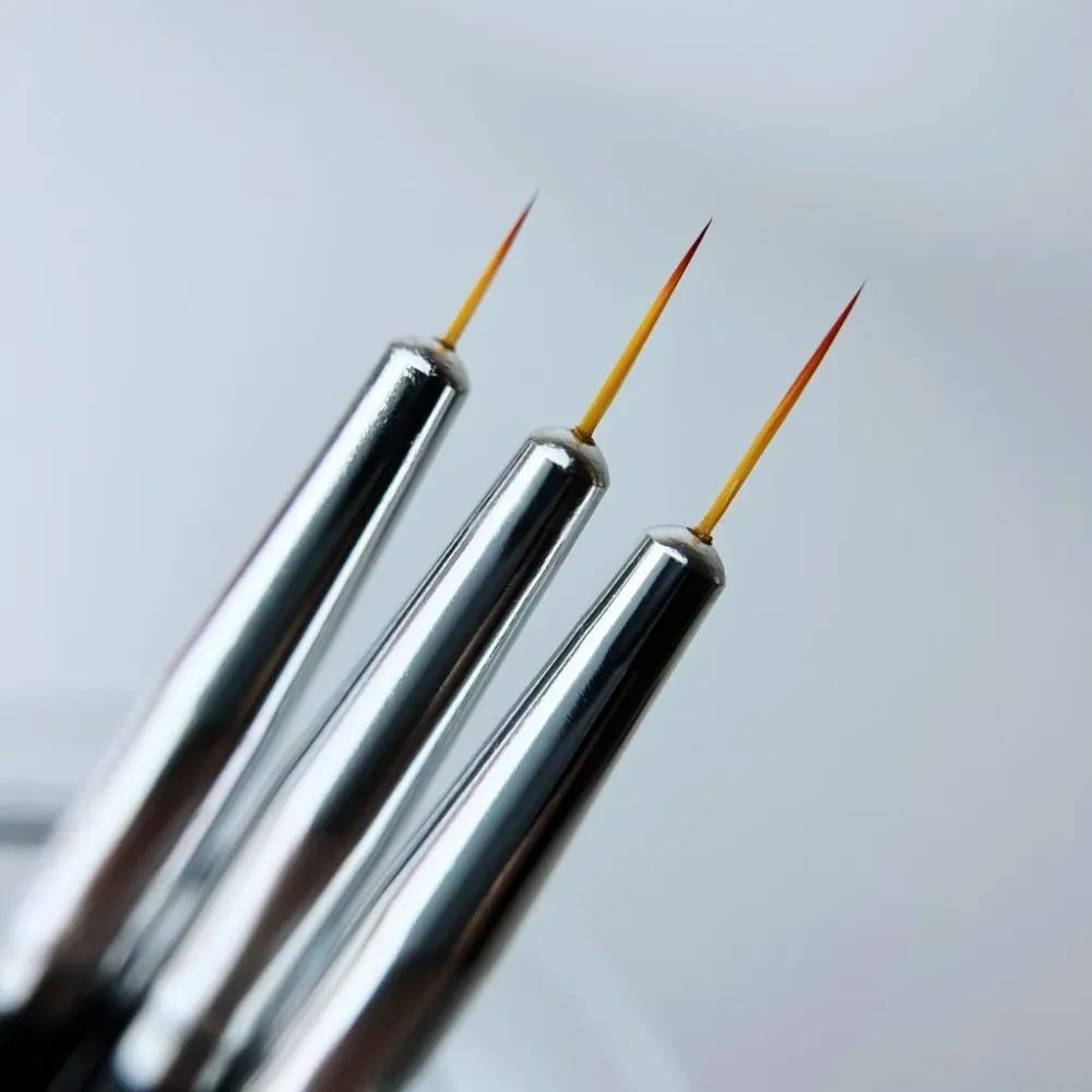 Set kistova za nail art - Liner crni (3 kom.) GOOD GIRL GEL