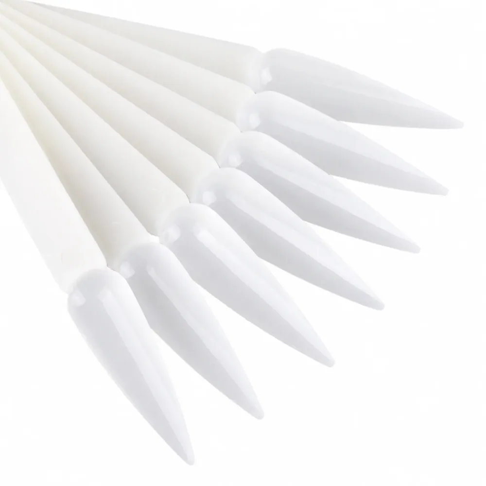 Tipsovi Za Prikaz Boje Noktiju, Stiletto bijeli, 50 kom GOOD GIRL GEL