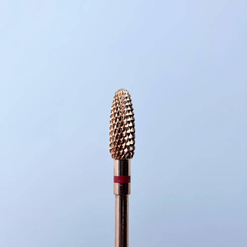 Tvrdometalna freza Rose Gold, "Сorn” Mala, 4*13, Crvena GOOD GIRL GEL