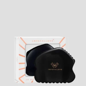 Gua sha ploč za masažu lica od obsidijana Crystallove