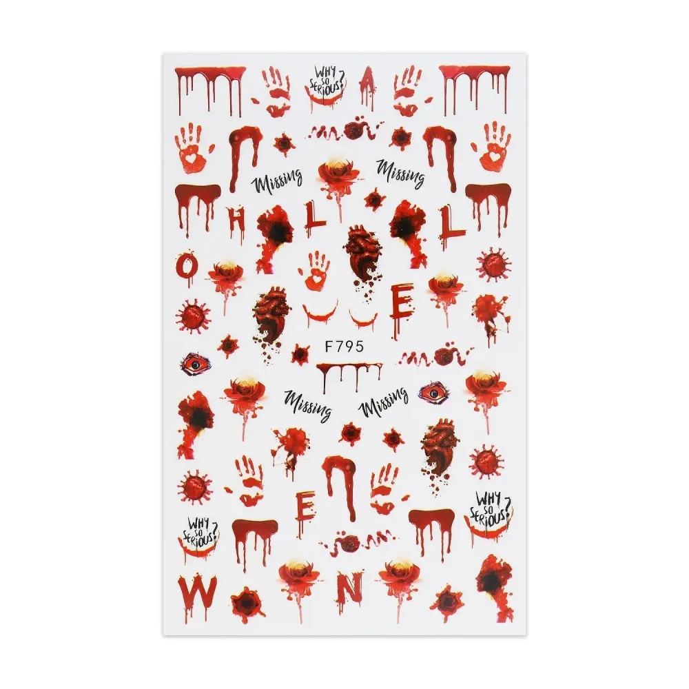 Halloween Naljepnice - Rane i Otisci Ruku