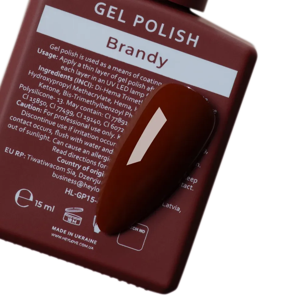 Gel lak Brandy 15 ml HEYLOVE