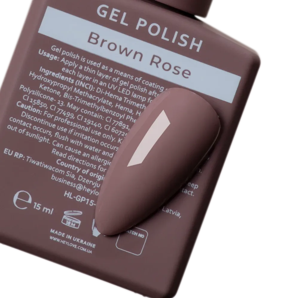 Gel lak Brown Rose 15 ml HEYLOVE