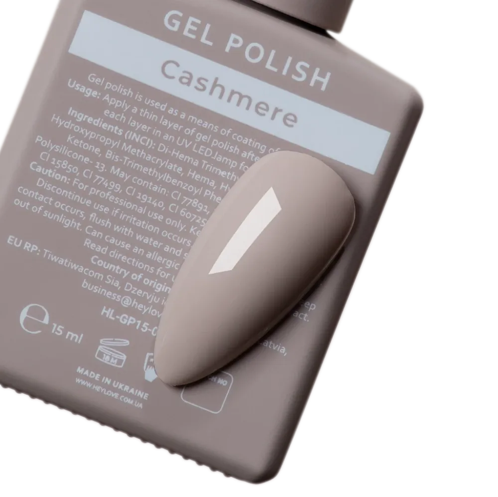 Gel lak Cashmere 15 ml HEYLOVE