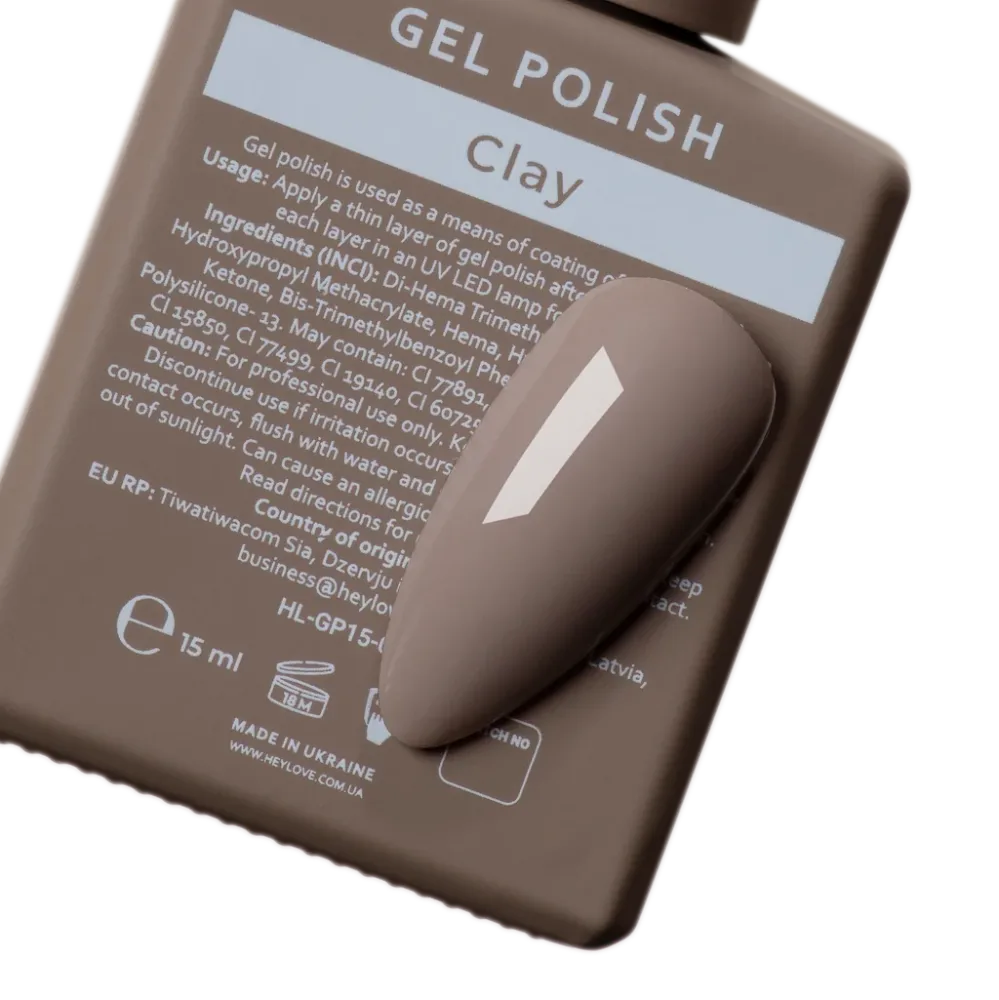 Gel lak Clay 15 ml HEYLOVE