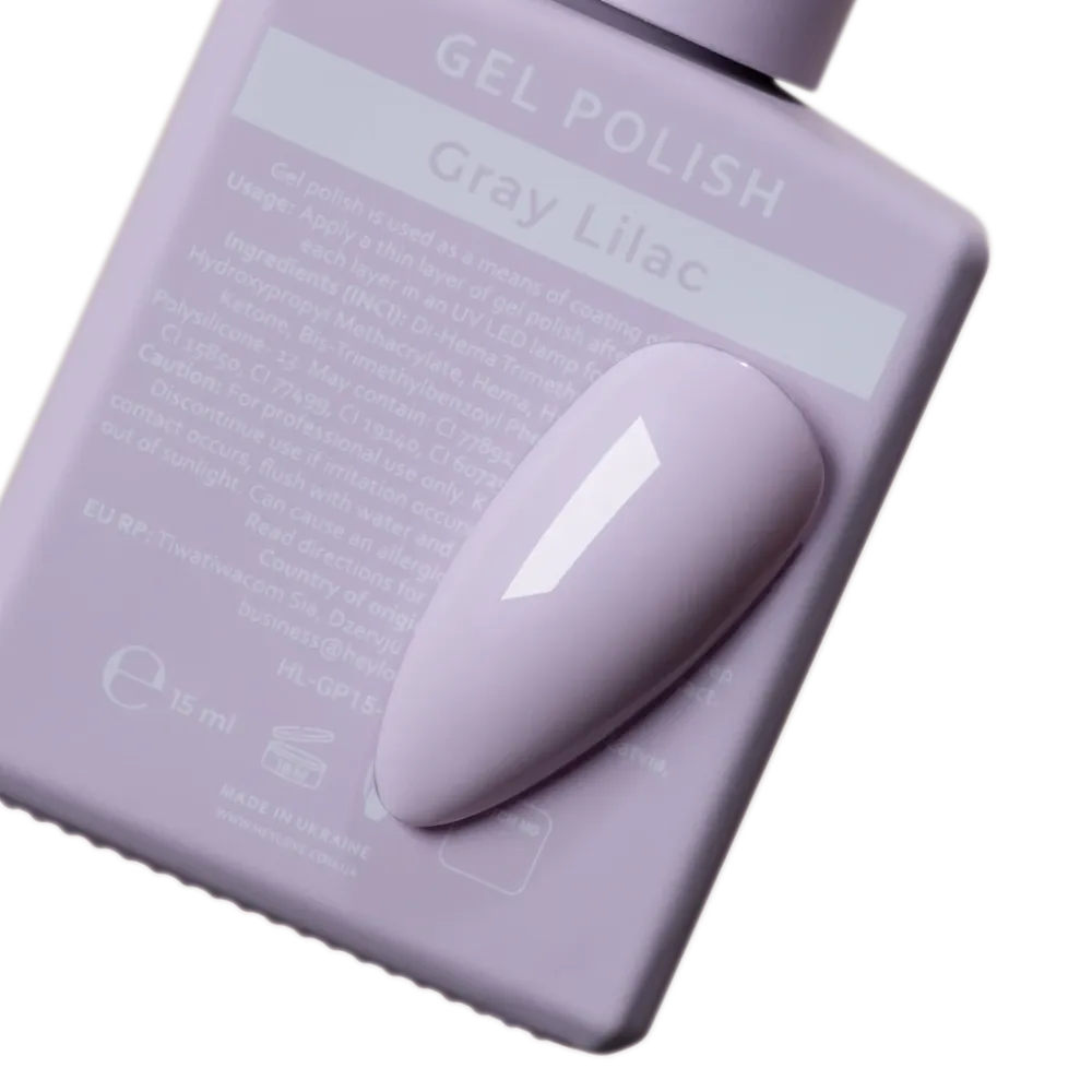 Gel lak Gray Lilac 15 ml HEYLOVE