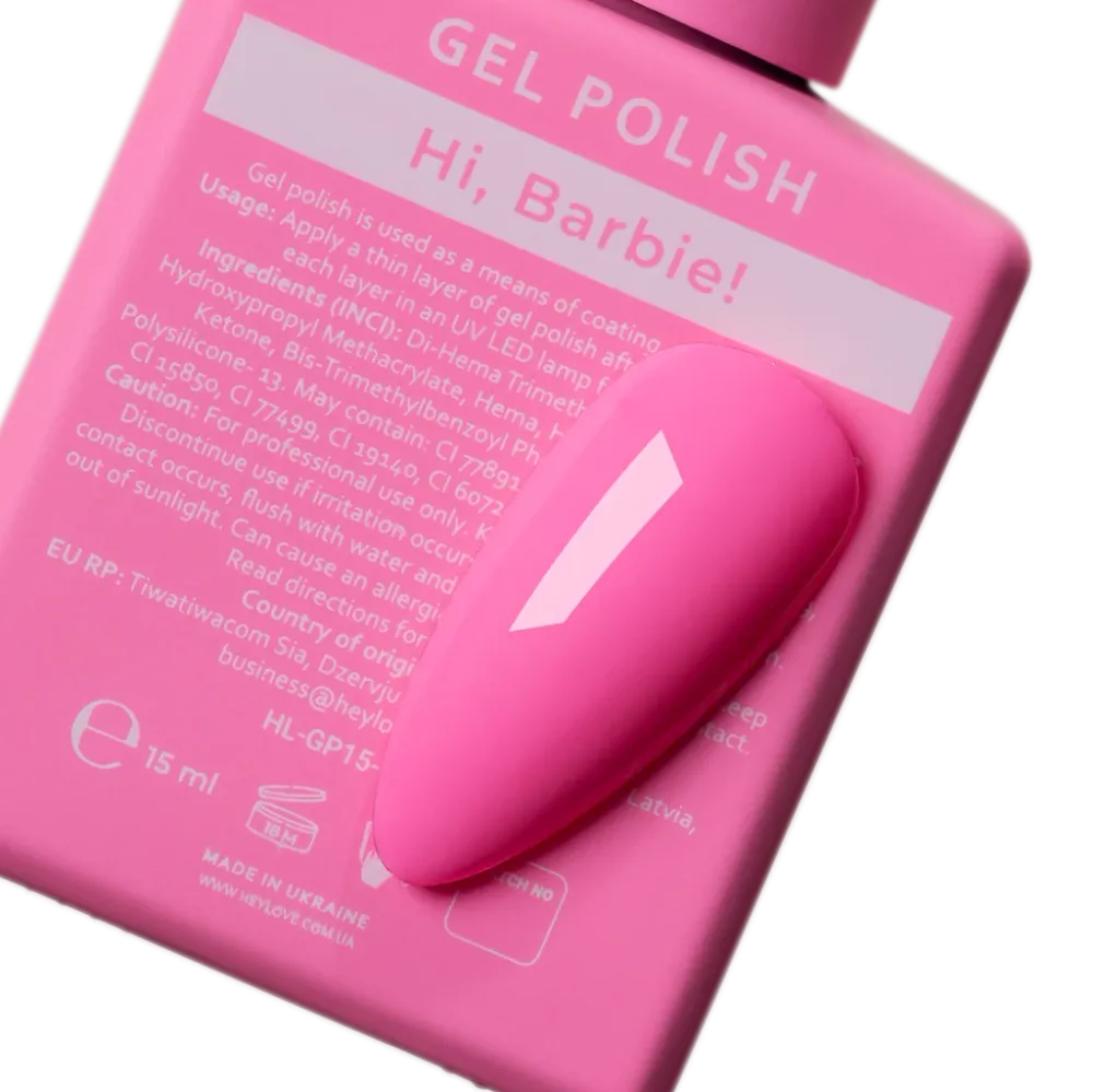 Gel lak za nokte Hi Barbie! 15 ml HEYLOVE