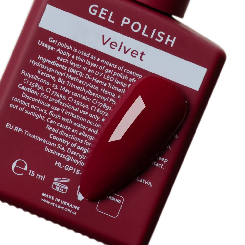 Gel lak za nokte Velvet 15 ml HEYLOVE