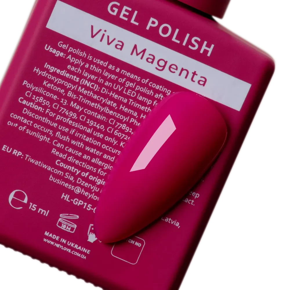 Gel lak za nokte Viva Magenta 15 ml HEYLOVE