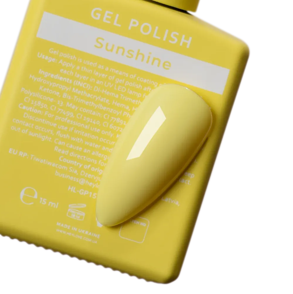 Gel lak Sunshine 15 ml HEYLOVE